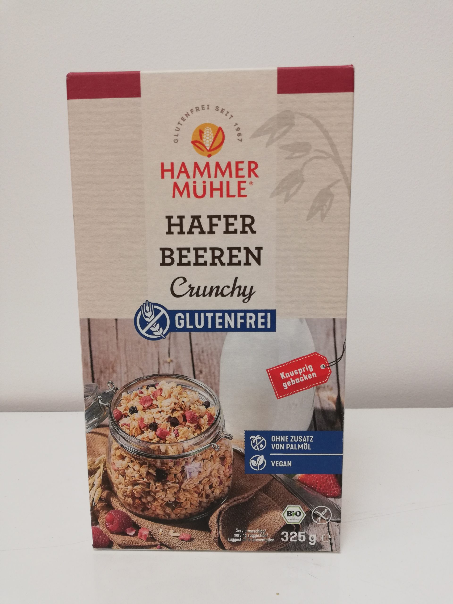 Beeren Hafer Crunchy Müsli glutenfrei 325g - Kornladen.at