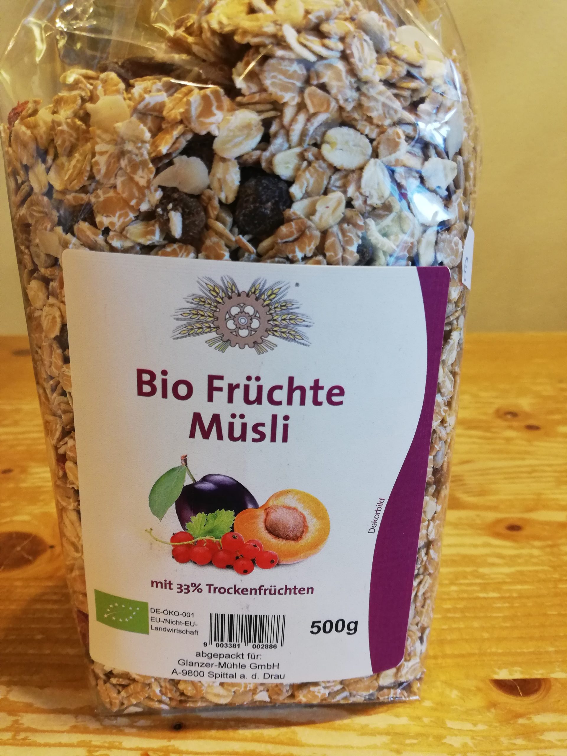 Bio-Früchte Müsli 500g - Kornladen.at