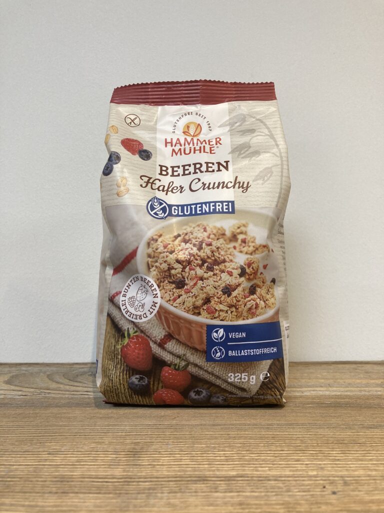 Beeren Hafer Crunchy Müsli glutenfrei 325g - Kornladen.at