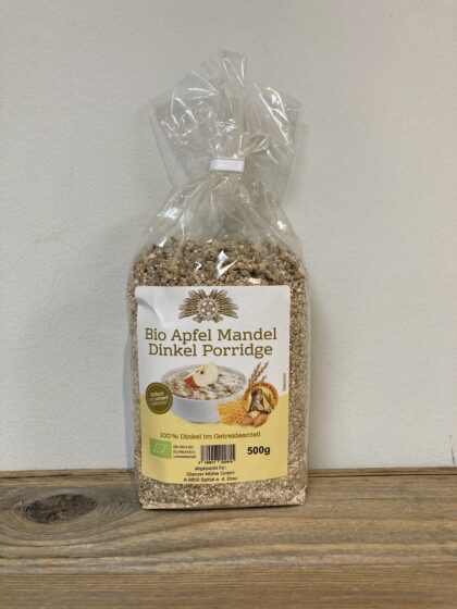 Bio Apfel Mandel Dinkel Porridge 500g