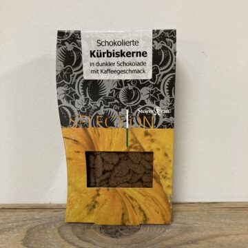 Kürbiskerne in dunkler Schokolade mit Kaffeegeschmack 100g